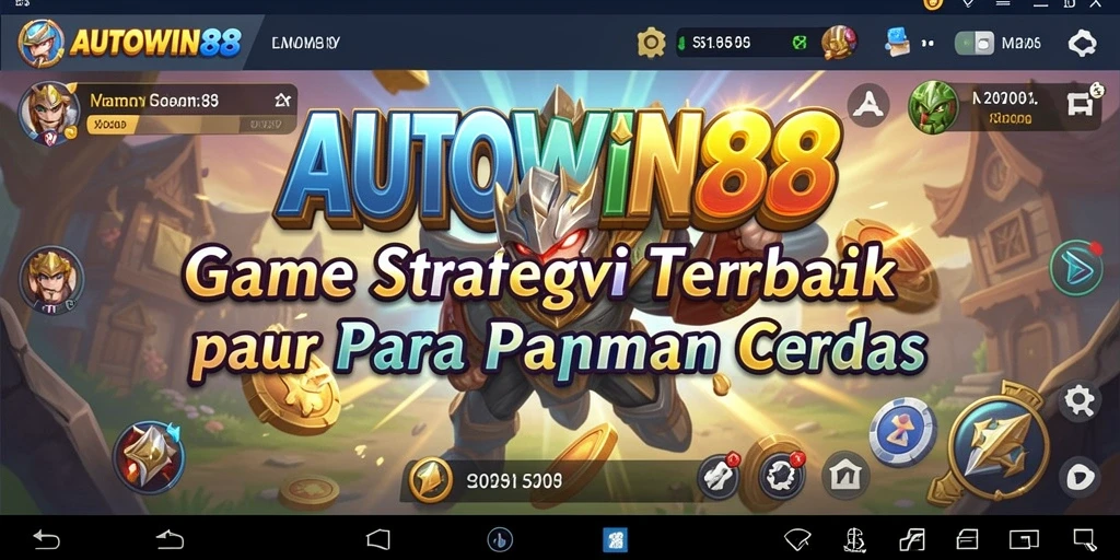 Tangkapan layar gameplay AUTOWIN88 menampilkan pertempuran strategi yang intens.