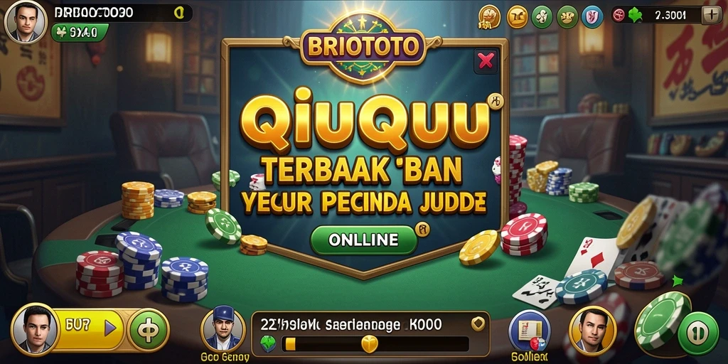 Screenshot gameplay BRIOTOTO menampilkan suasana permainan QiuQiu yang intens.