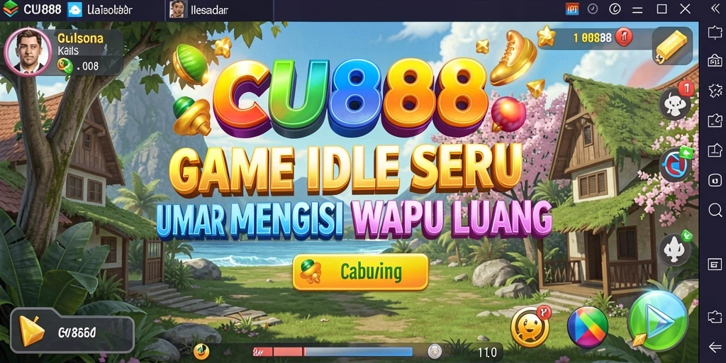 Screenshot CU888 menampilkan gameplay Idle yang adiktif dan menarik.