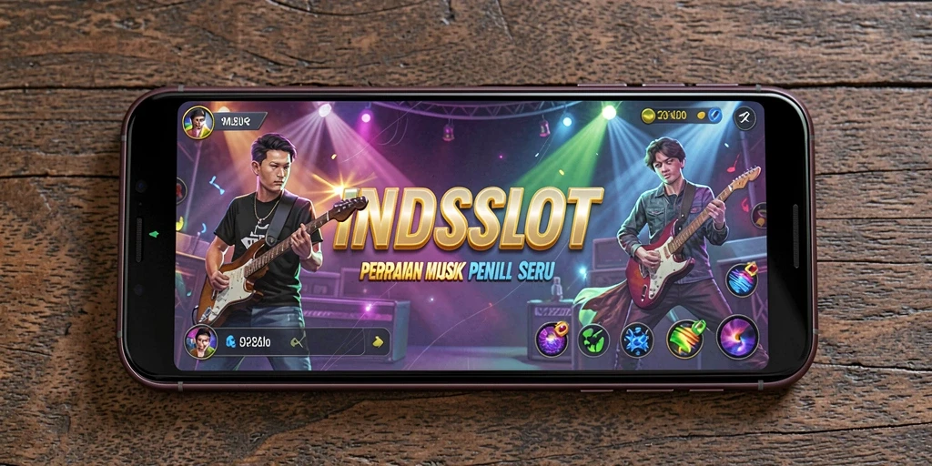 Tampilan seru gameplay INDSLOT dengan musik yang menggugah semangat.