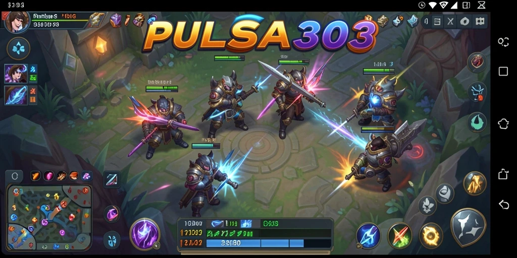 Tampilan gameplay seru PULSA303 yang menampilkan strategi dan pertarungan.