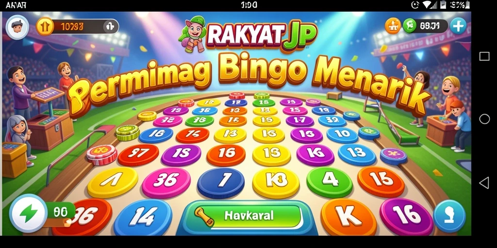 Tampilan gameplay seru RAKYATJP saat bermain Bingo.