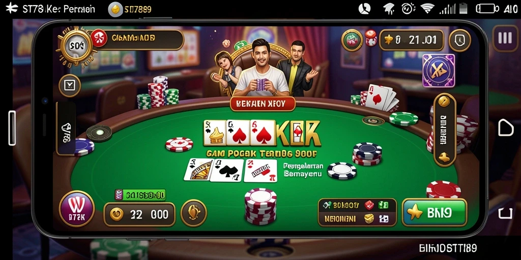 Tampilan statistik permainan poker yang menarik di ST789.