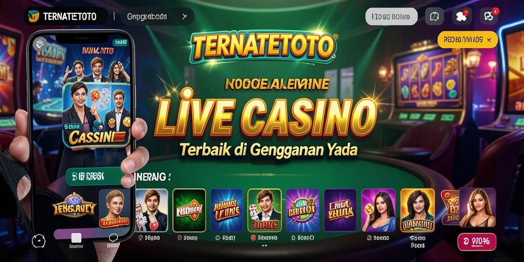 Gameplay menarik di TERNATETOTO dengan dealer profesional dan suasana kasino.