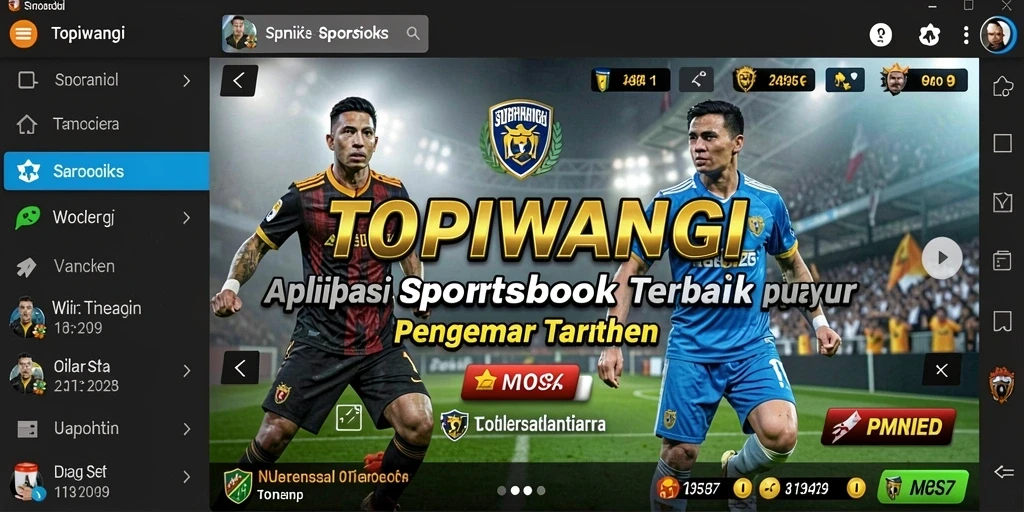 Tampilan menarik dari gameplay sportsbook di TOPIWANGI.