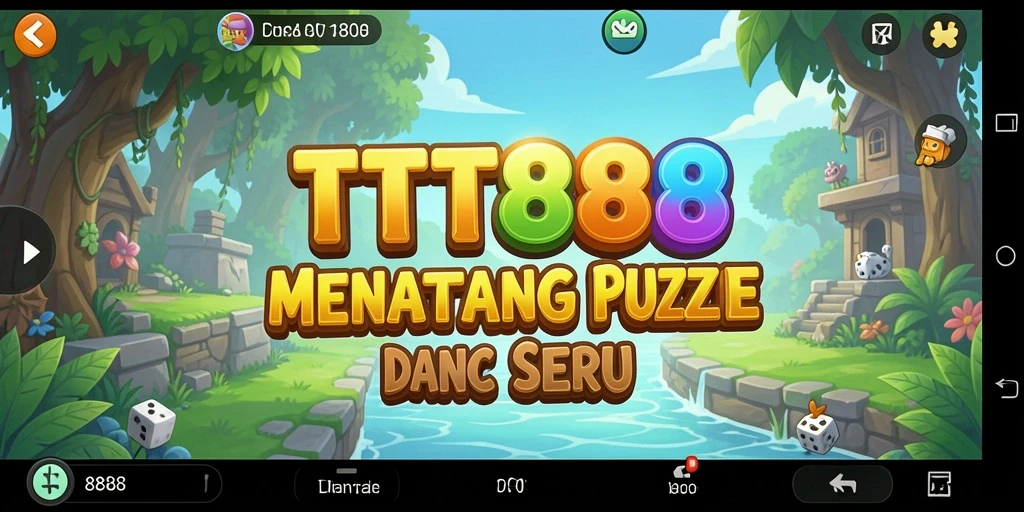 Screenshot TTT888 menampilkan gameplay seru dengan tantangan teka-teki.
