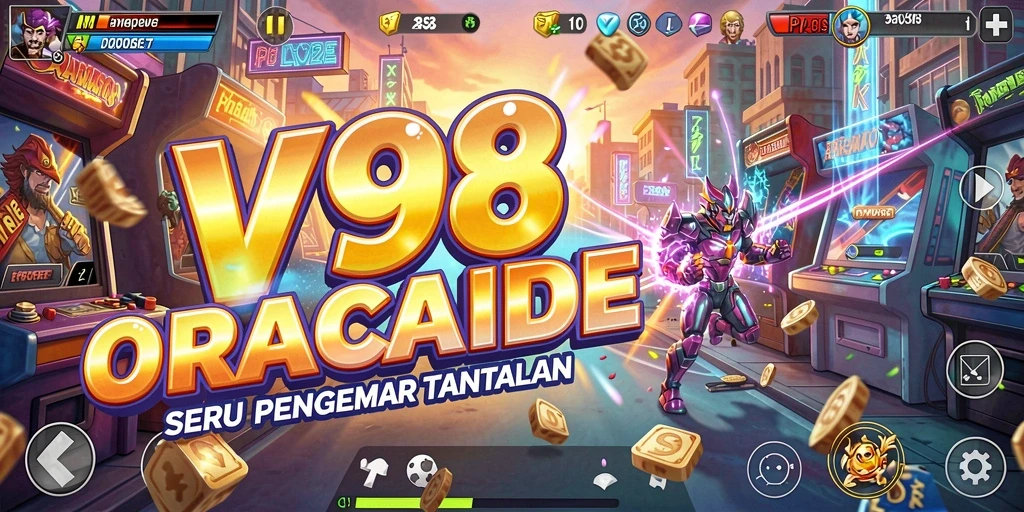 Tangkapan layar gameplay V98 dengan aksi seru dan tantangan tinggi.