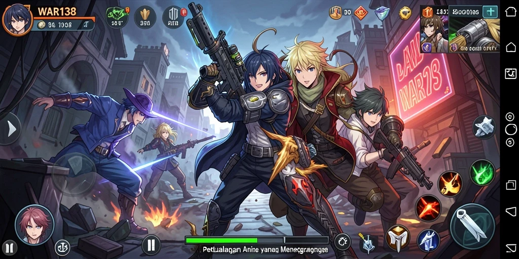 Tangkapan layar utama dari gameplay WAR138 yang epic.