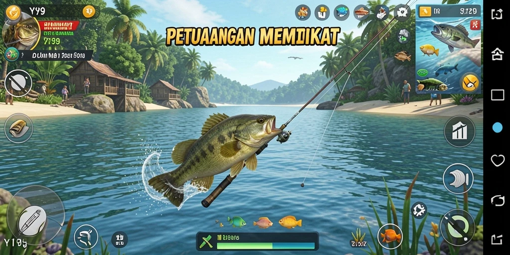 Tangkapan ikan menakjubkan dalam gameplay Y89.