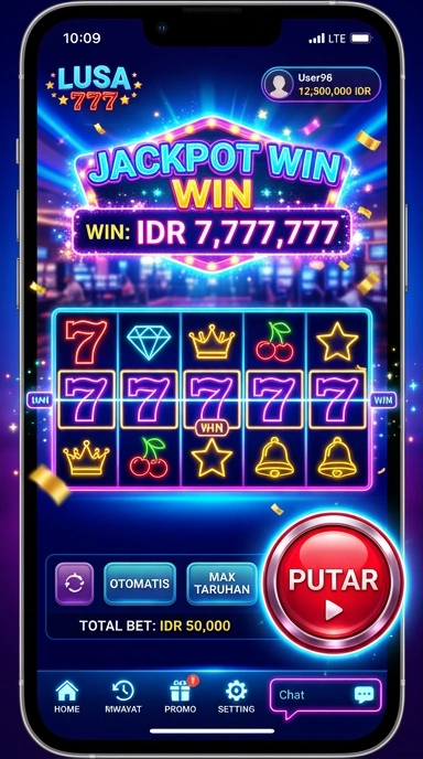 Tampilan aplikasi lusa777 dengan daftar aplikasi populer.